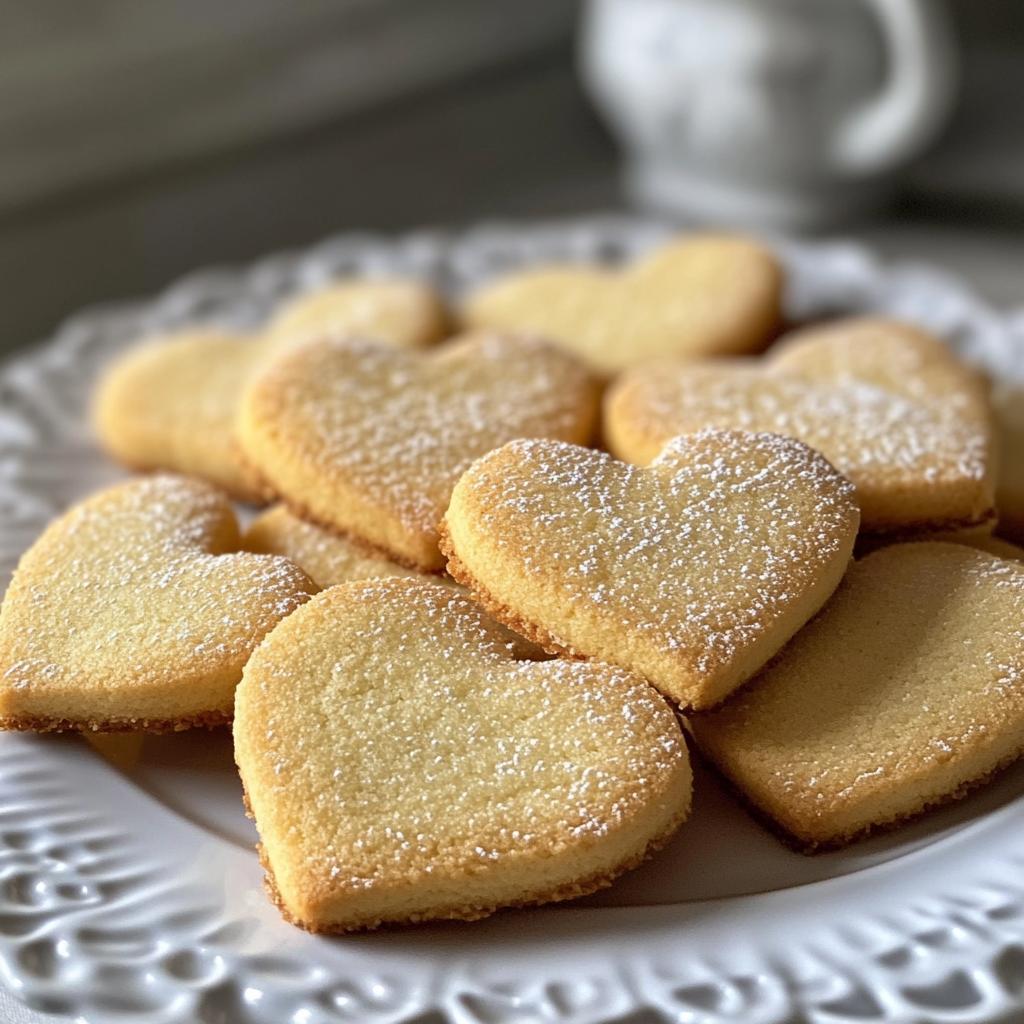 Herzförmige Zuckerkekse