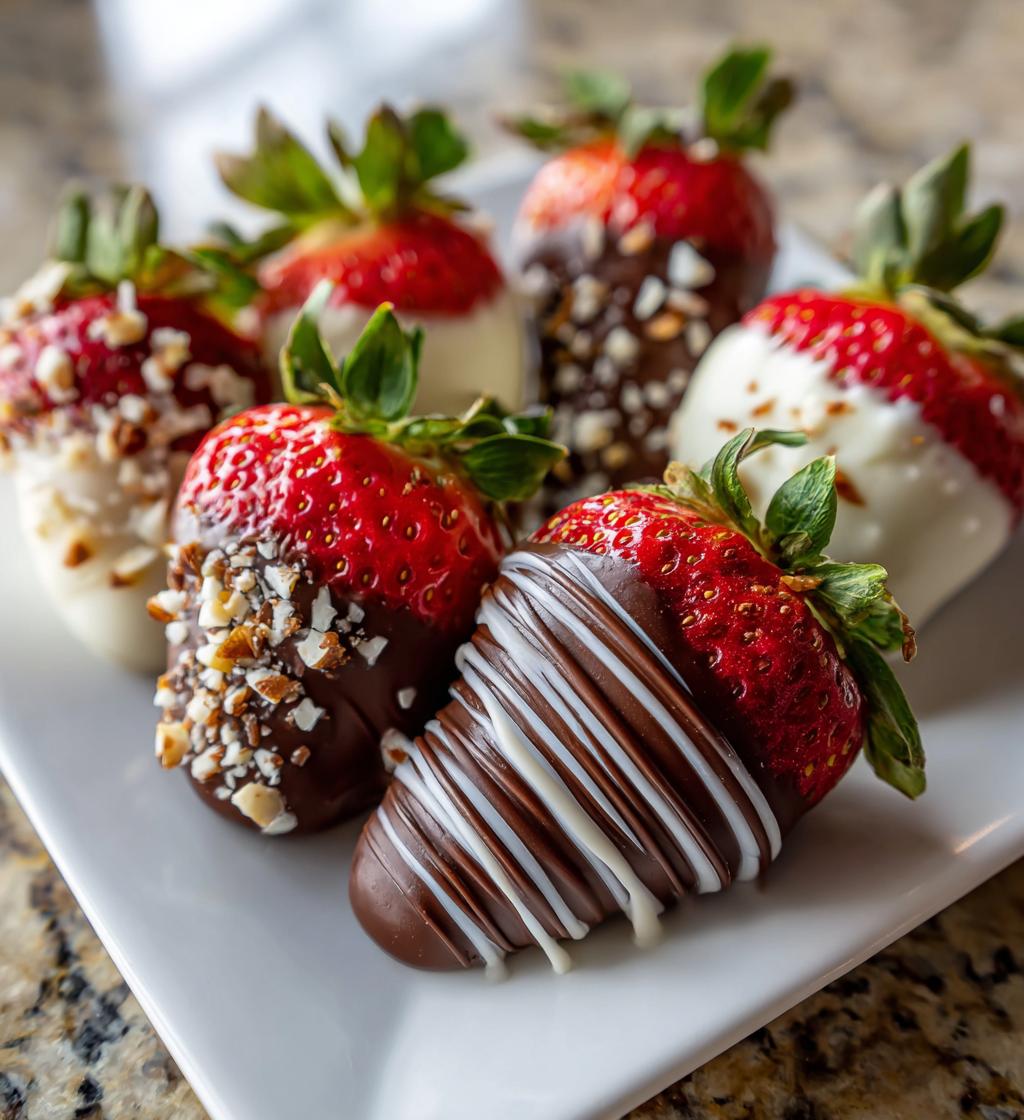 Ideen für schokoladenüberzogene Erdbeeren zum Valentinstag