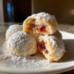 Kirsch-Schneeballkekse