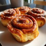 Kleine Menge Zimtschnecken