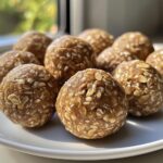 Proteinreiche Erdnussbutter-Bällchen