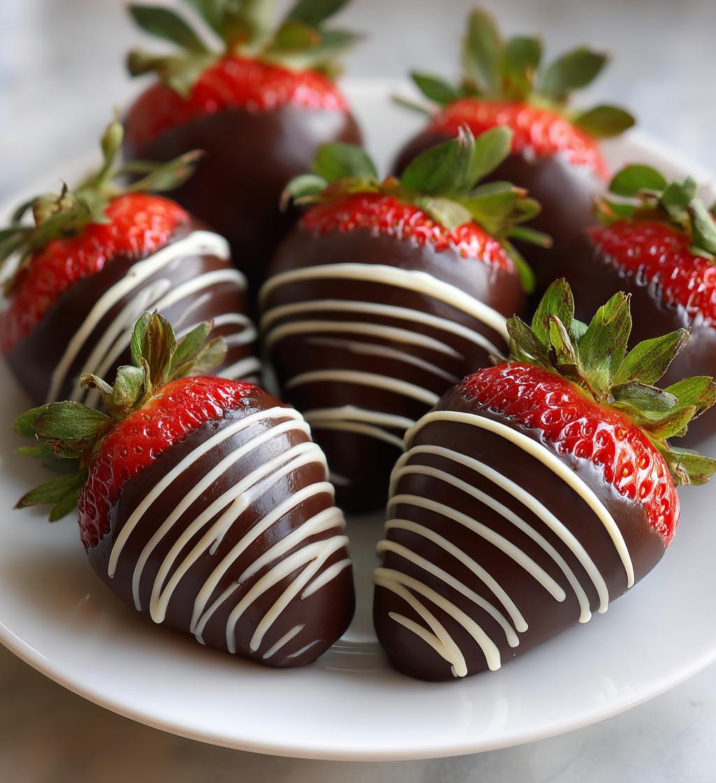 Rezepte für schokoladenüberzogene Erdbeeren