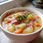 Schinken-Kartoffelsuppe im Crockpot