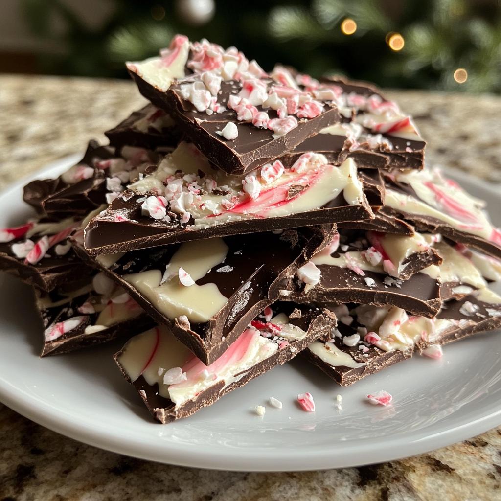 Schoko-Pfefferminz-Bark