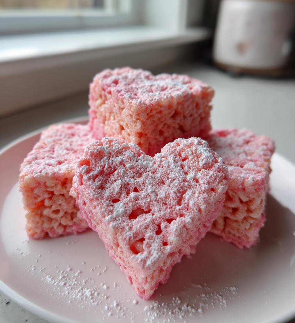 Valentinstag Rice-Crispy-Leckereien