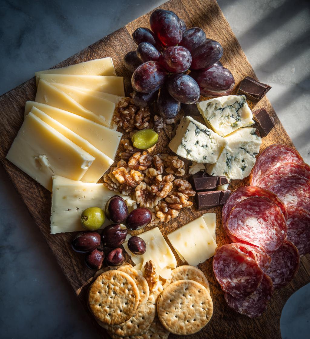 Valentinstag Snack- und Käseplatte