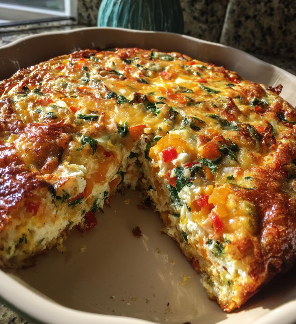 Vegetarischer Frühstücksauflauf
