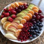 Weihnachtliche Obstplatte