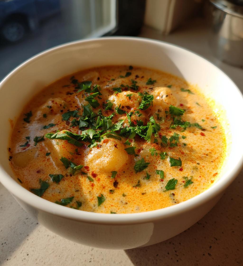 Würzige Kartoffelsuppe