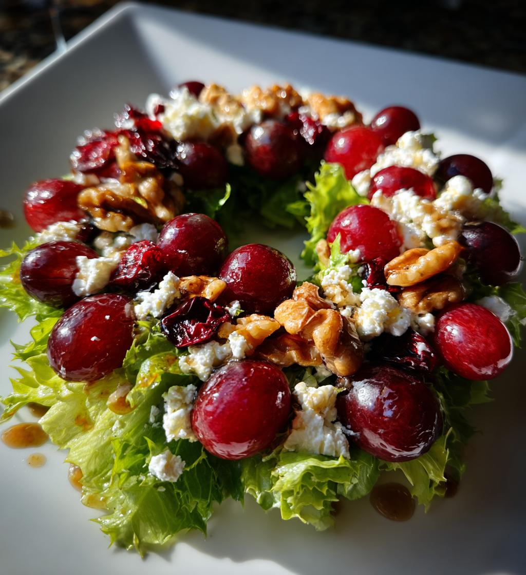 weihnachts kranz salat
