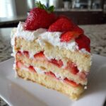 Biskuitkuchen mit Erdbeer-Shortcake