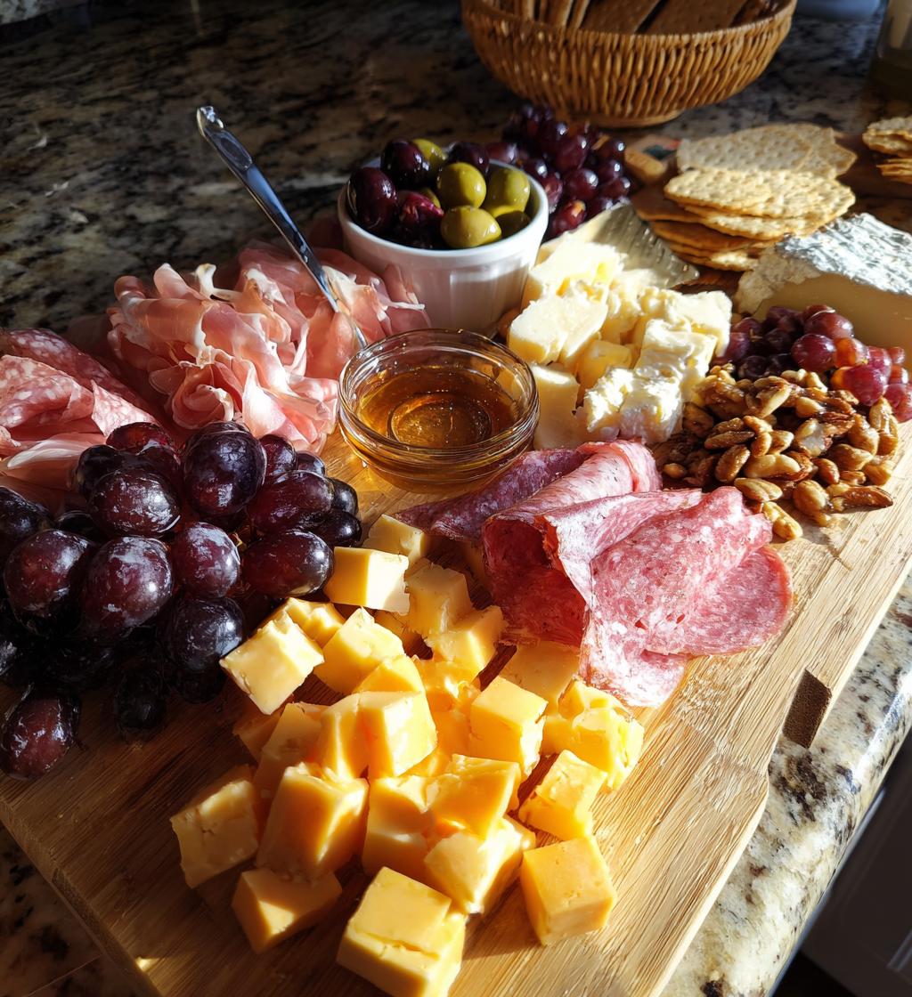 Charcuterie-Brett für Thanksgiving