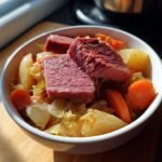 Corned Beef mit Kohl aus dem Druckkochtopf