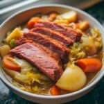 Corned Beef mit Kohl aus dem Schmortopf