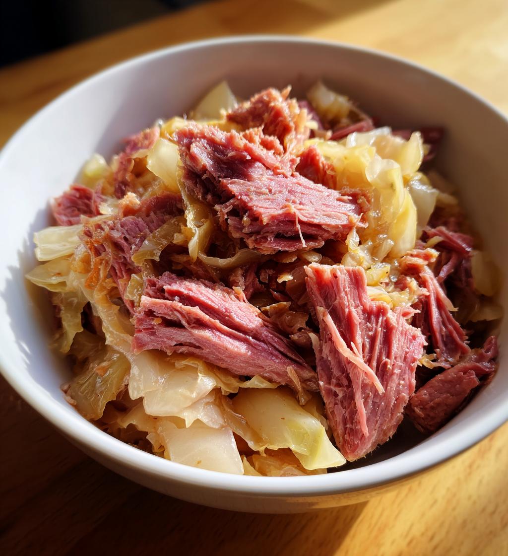 Corned Beef mit Kohl aus dem Schnellkochtopf