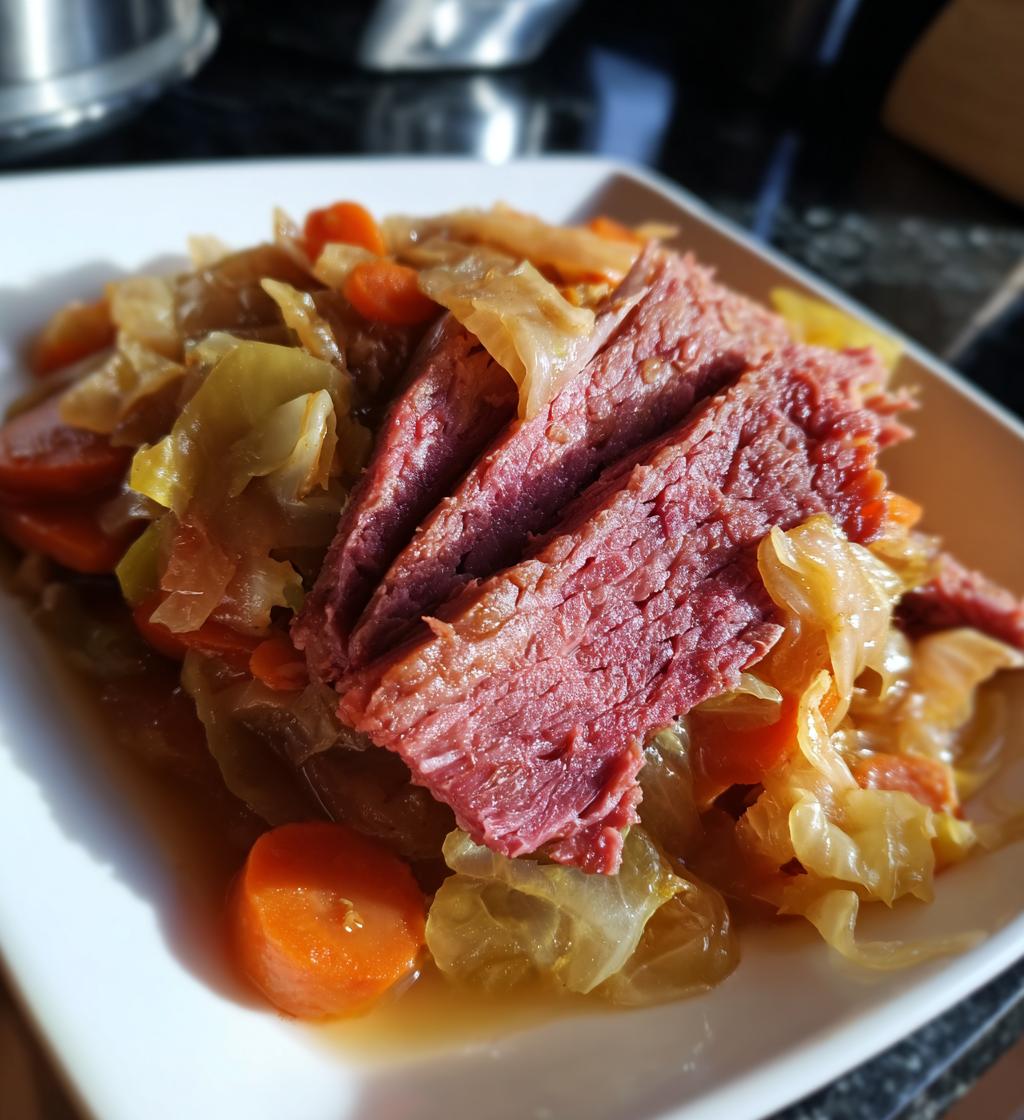 Corned Beef mit Kohl aus dem Schongarer