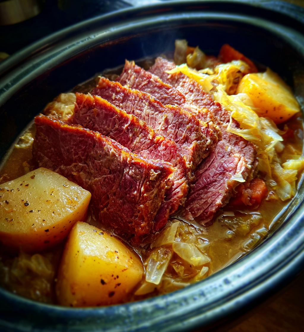 Corned Beef mit Kohl aus dem Schongarer