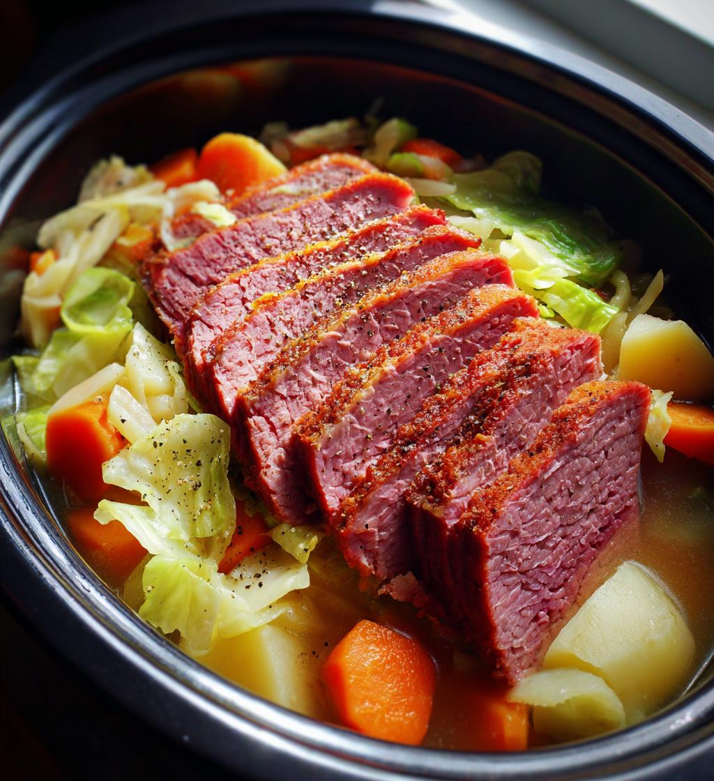 Corned Beef mit Kohl aus dem Slow Cooker