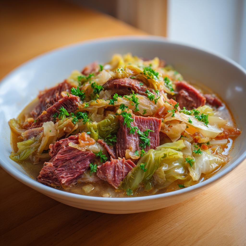 Corned Beef mit Kohl