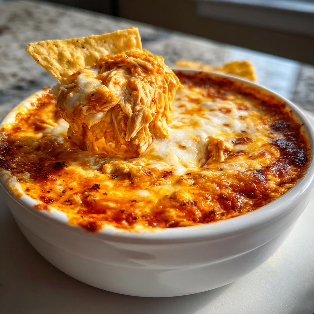 Einfacher Buffalo-Hähnchen-Dip aus dem Crockpot
