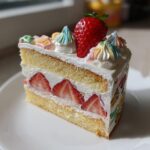 Erdbeer Sahnekuchen Zeichentrick