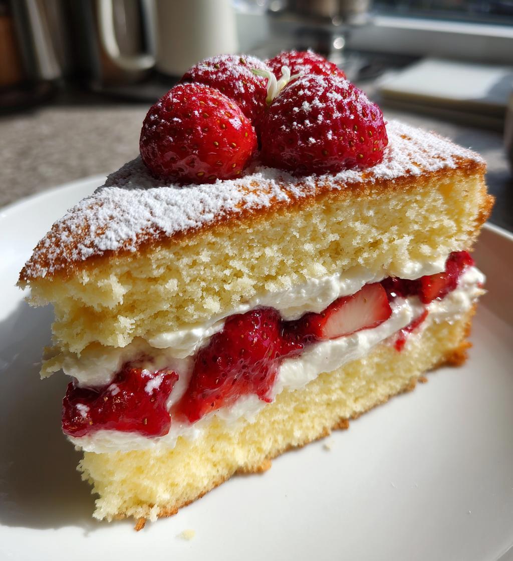Erdbeer Sahnekuchen und Orangenblüte