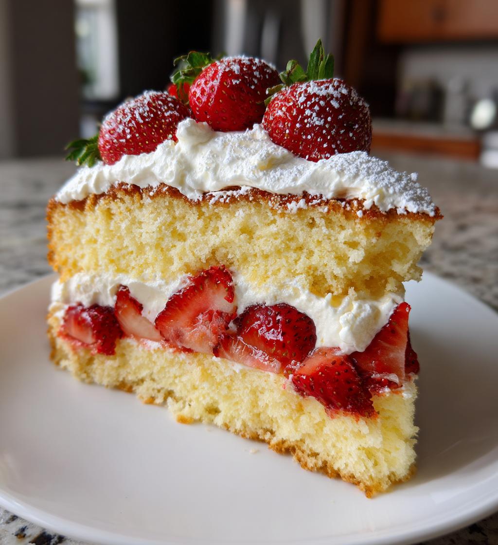 Erdbeer-Shortcake mit Orangenblütenaroma