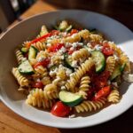 Frühlingshafter Nudelsalat