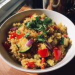 Gesunde vegetarische Abendessen