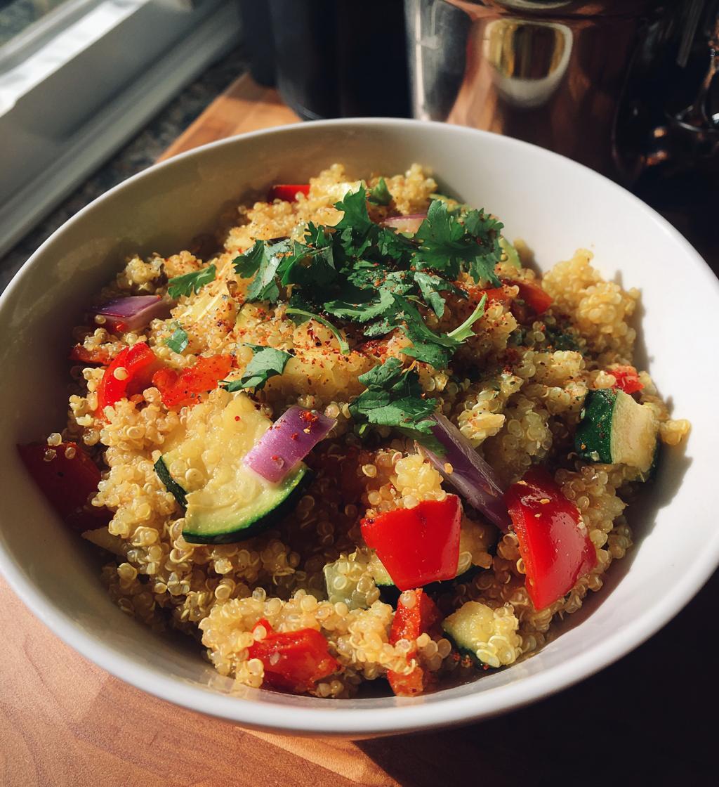 Gesunde vegetarische Abendessen