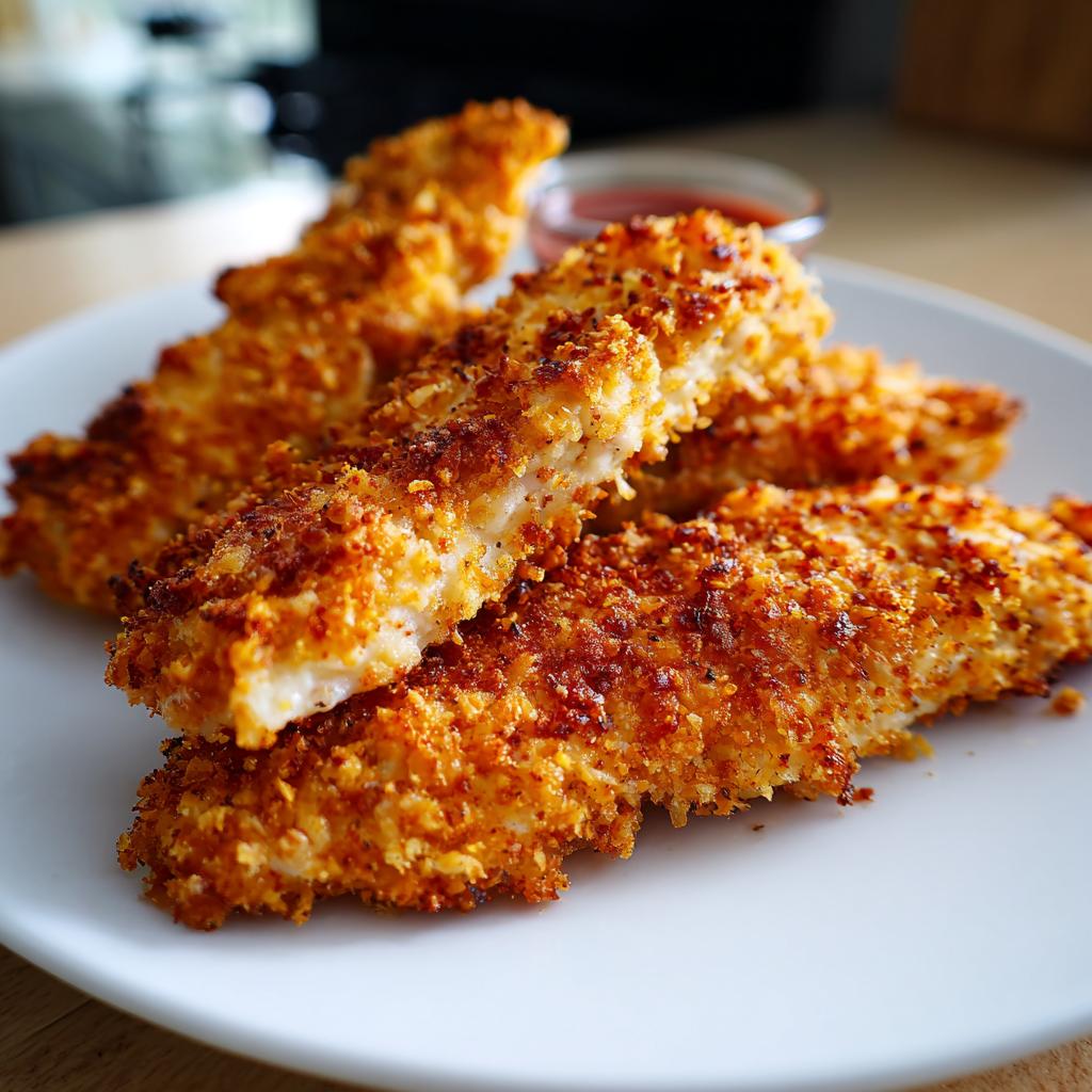 Hähnchen-Tenders aus der Heißluftfritteuse