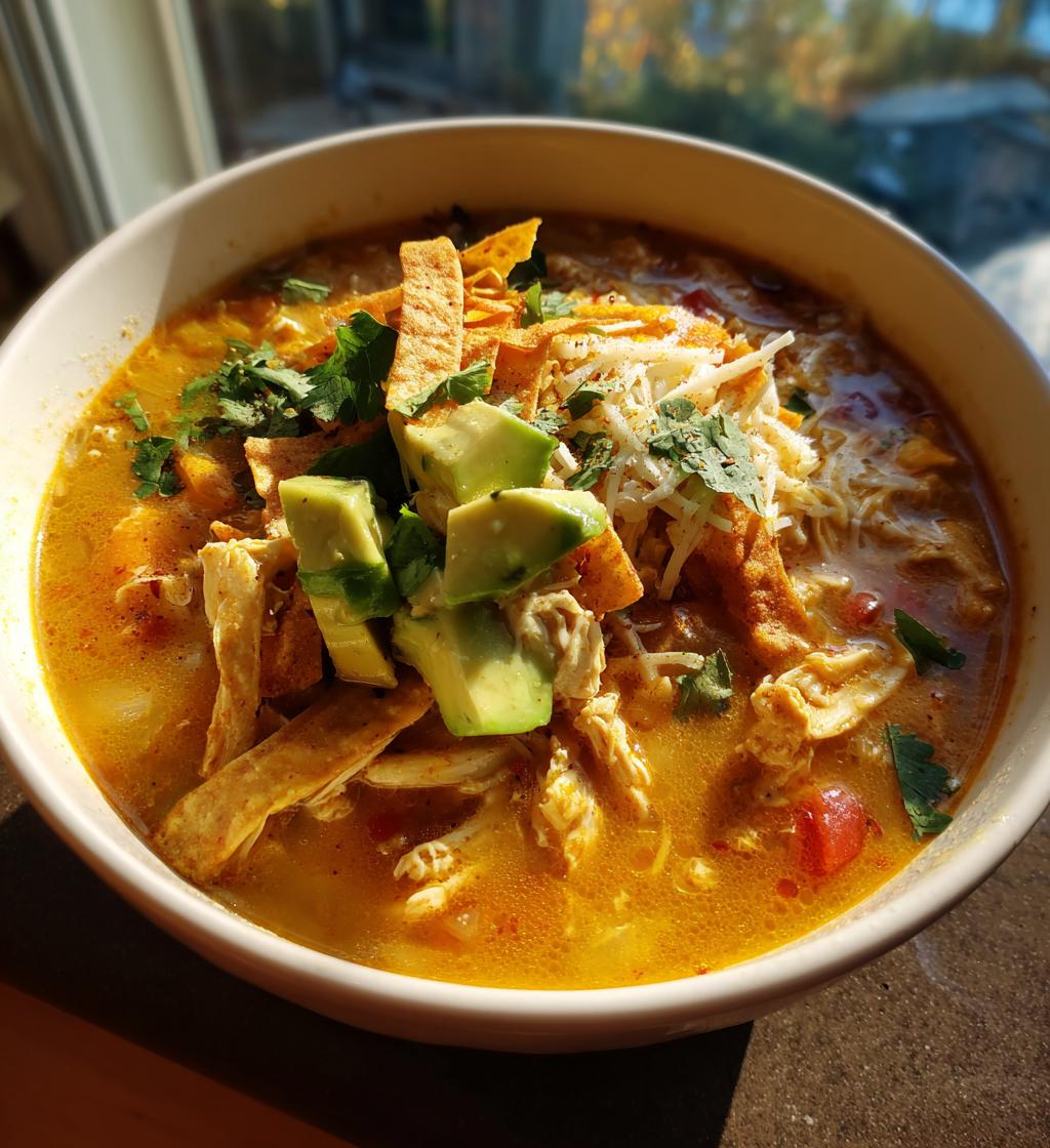Hähnchen-Tortilla-Suppe