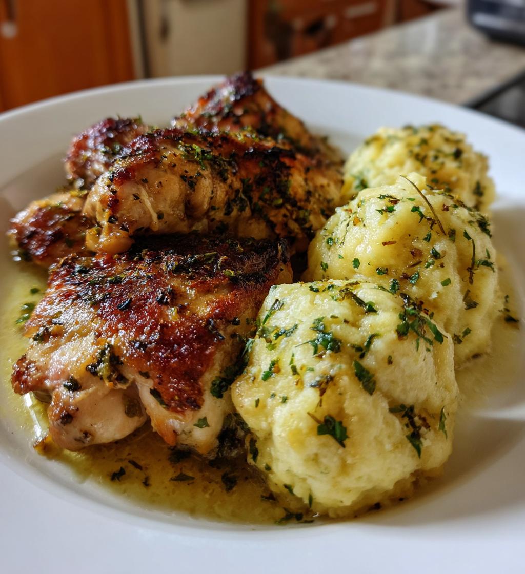 Hähnchen mit Klößchen