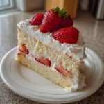 Hintergrund mit Erdbeer-Shortcake