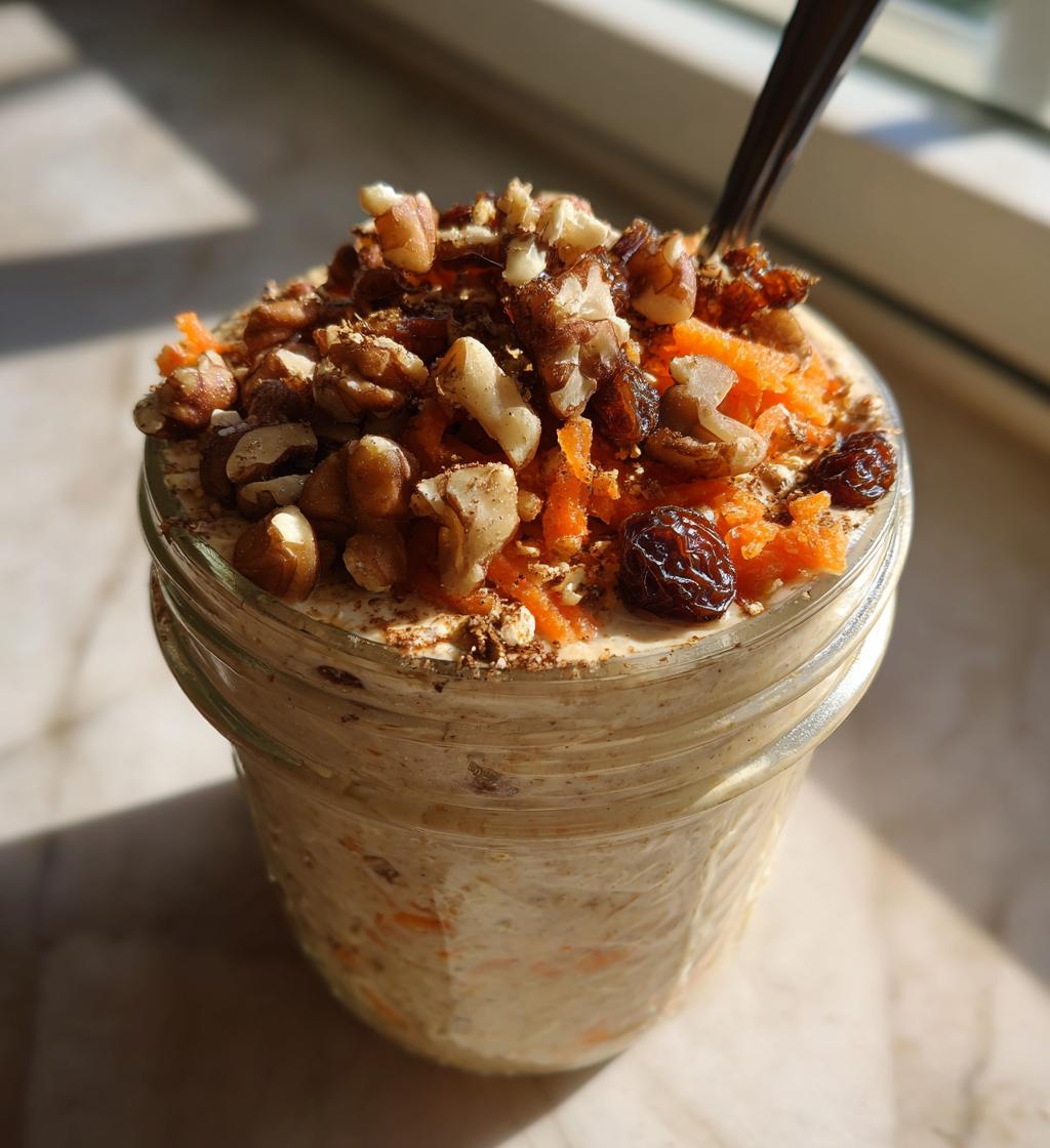 Karottenkuchen Overnight Oats