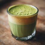 Matcha-Getränke nach Café-Art