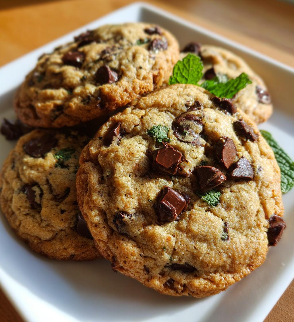 Minz-Chocolate-Chip-Cookies
