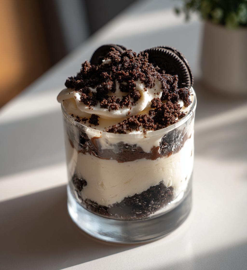Oreo-Dessert im Glas