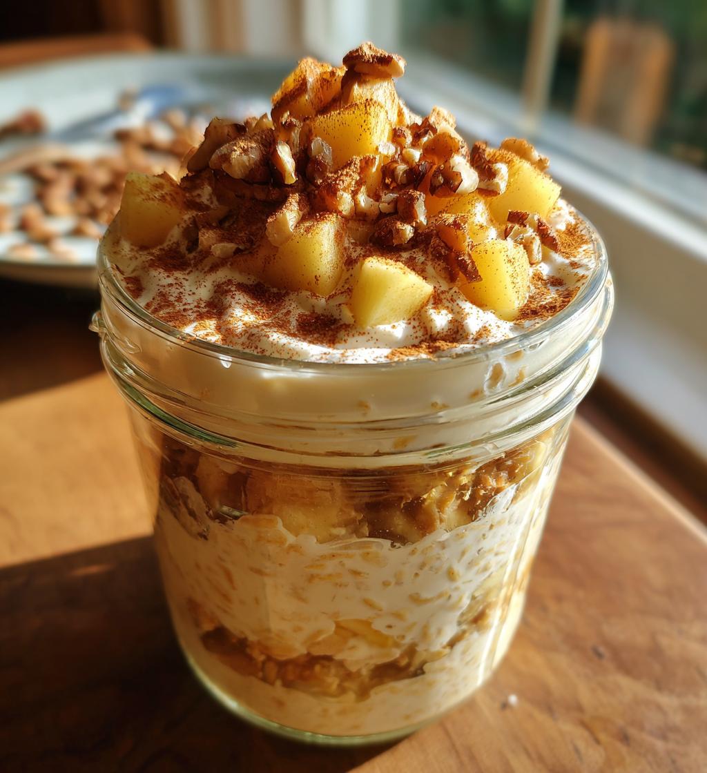 Overnight Oats mit Apfel und Zimt