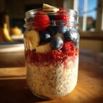 Proteinreiche gesunde Overnight Oats