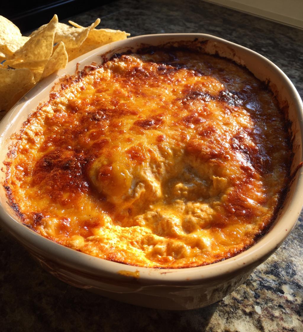 Proteinreicher Buffalo-Hähnchen-Dip