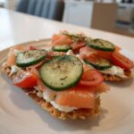 Reiswaffeln belegt