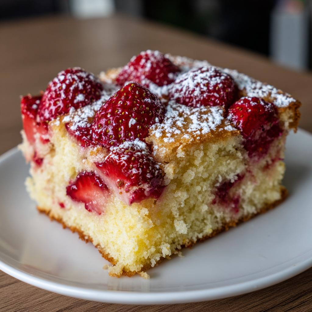 Rezepte mit Erdbeer-Kuchenmischung