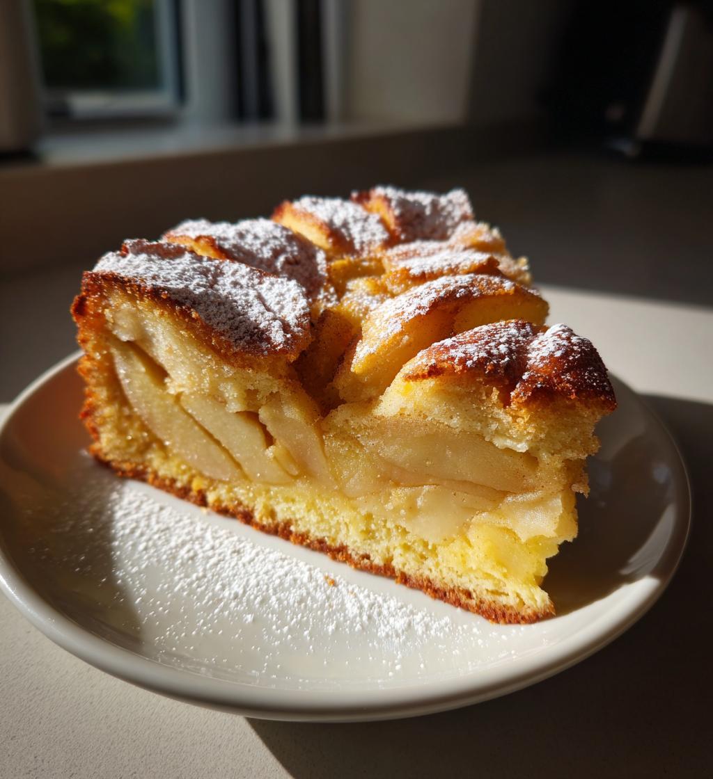 Saftiger schneller Apfelkuchen