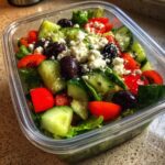 Salat Meal Prep für die Woche