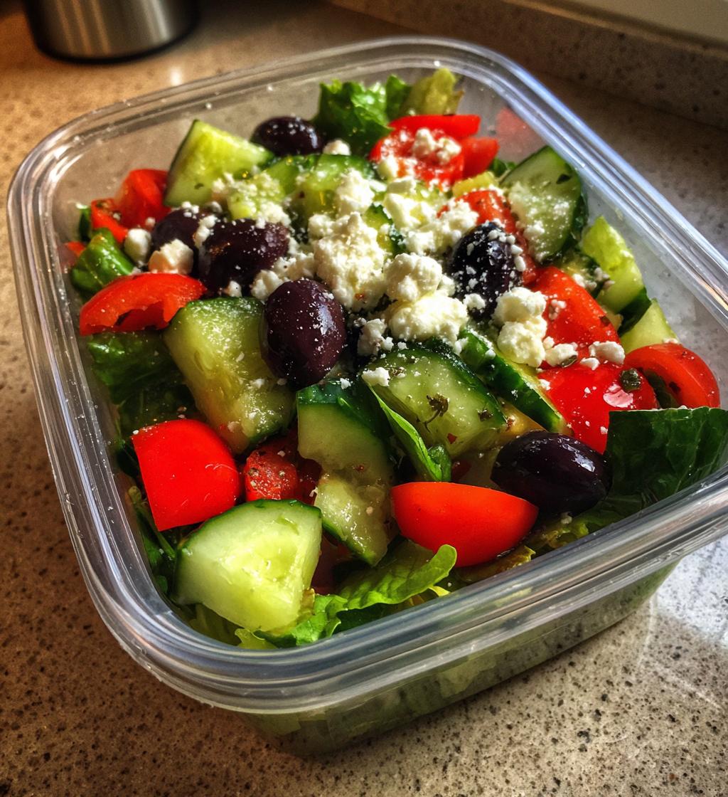 Salat Meal Prep für die Woche