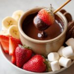 Schokoladen-Fondue-Platte