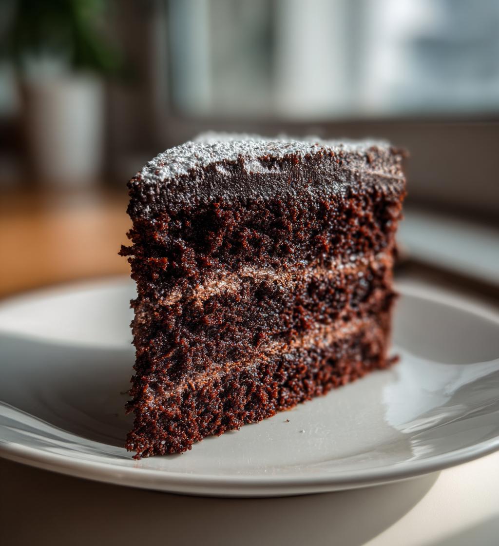 Schwarzer Herzkuchen