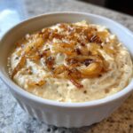 Zwiebeldip mit Zwiebelsuppe