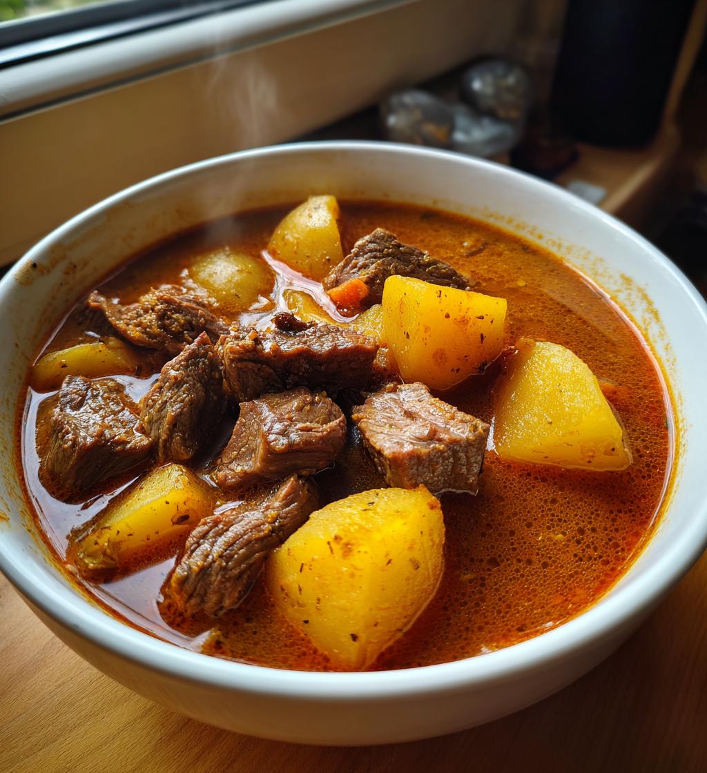 Perfekte Gulaschsuppe mit Kartoffeln in 45 Minuten